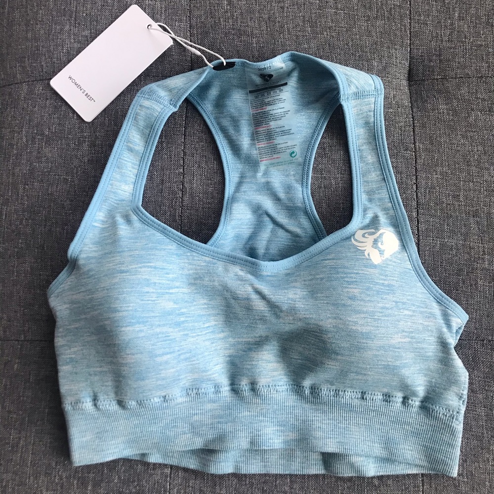 Women’s Best Move Seamless Sport Bra Blue Small